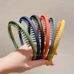 Ободок для волос с зубчиками, черный