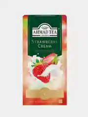 Чай черный Ahmad Tea Strawberry Cream, с ароматом клубники со сливками, 25 пакетиков