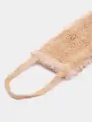 Бежевый мочалка для тела, для бани, душа, ванны, массажная