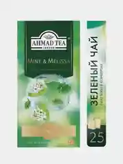 Чай зеленый Ahmad Tea Мята и мелисса, 25 пакетиков х 1,8 г