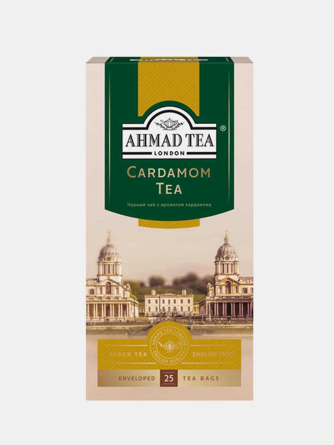 Чай черный Ahmad Tea с ароматом кардамона, 25 пакетиков х 2 г