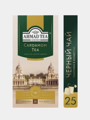 Чай черный Ahmad Tea с ароматом кардамона, 25 пакетиков х 2 г