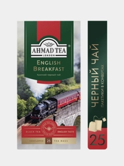 Чай черный Ahmad Tea "Английский завтрак", 25 пакетиков х 2 г