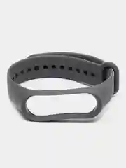 Тёмно-серый ремешок силиконовый для фитнес браслета Xiaomi Mi Band 3, Mi Band 4 (Ми Банд 3, Ми Банд 4)