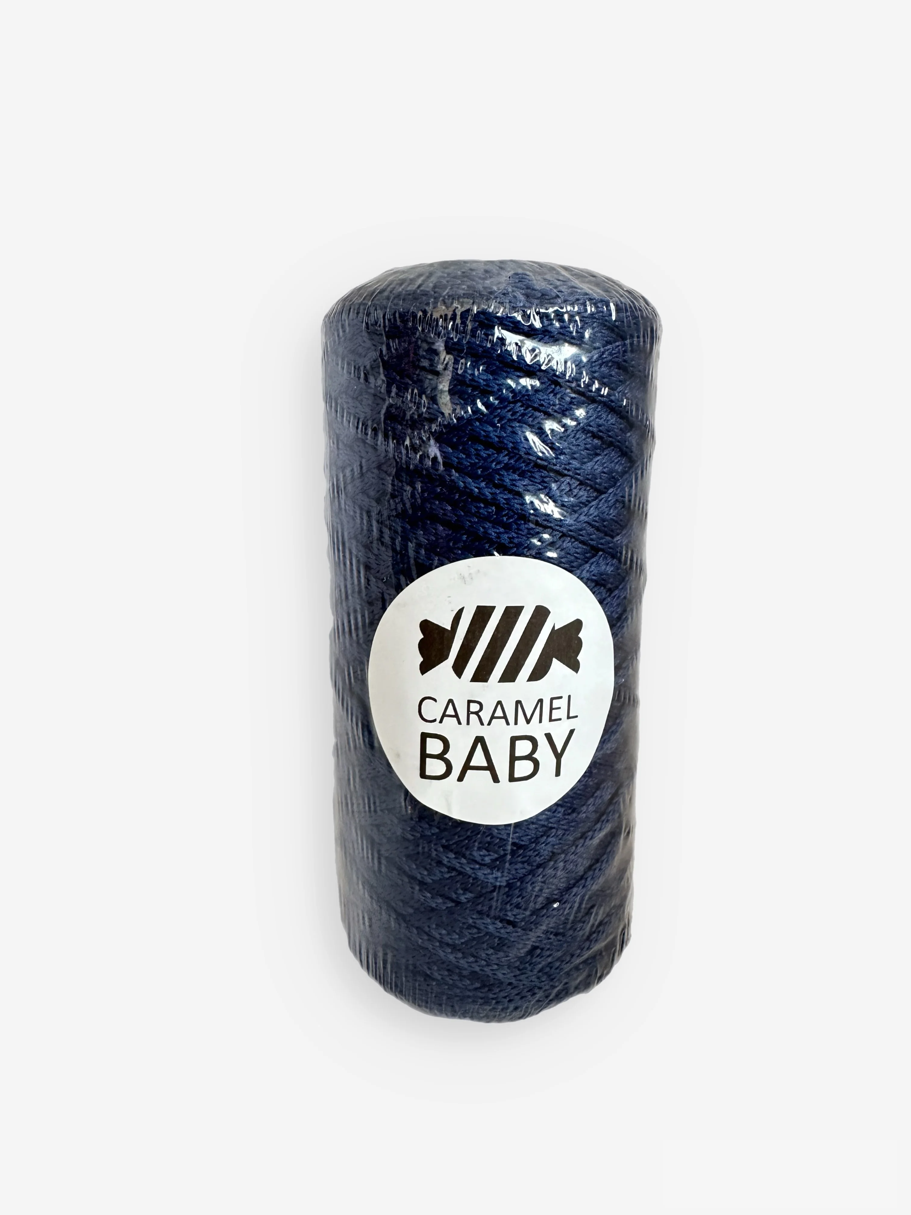 Светло-синий шнур Caramel Baby, полиэфирный, 2 мм, 200 метров для вязания и макраме