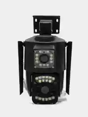 Камера видеонаблюдения V380 pro, уличная, поворотная, 2 камеры