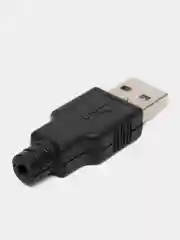 Штекер и гнездо USB в корпусе под пайку