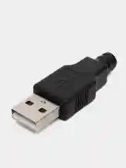 Штекер и гнездо USB в корпусе под пайку
