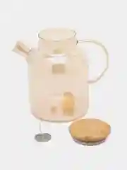 Медный чайник заварочный, с металлическим фильтром, 3 объема