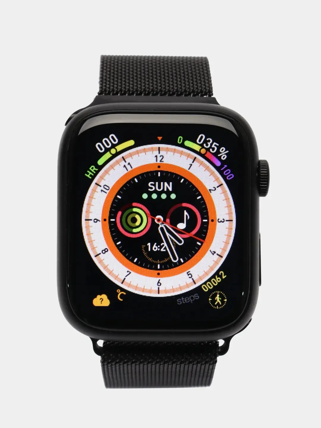 Черный смарт часы 9 серии 45/41 мм, Smart Watch 9 серии