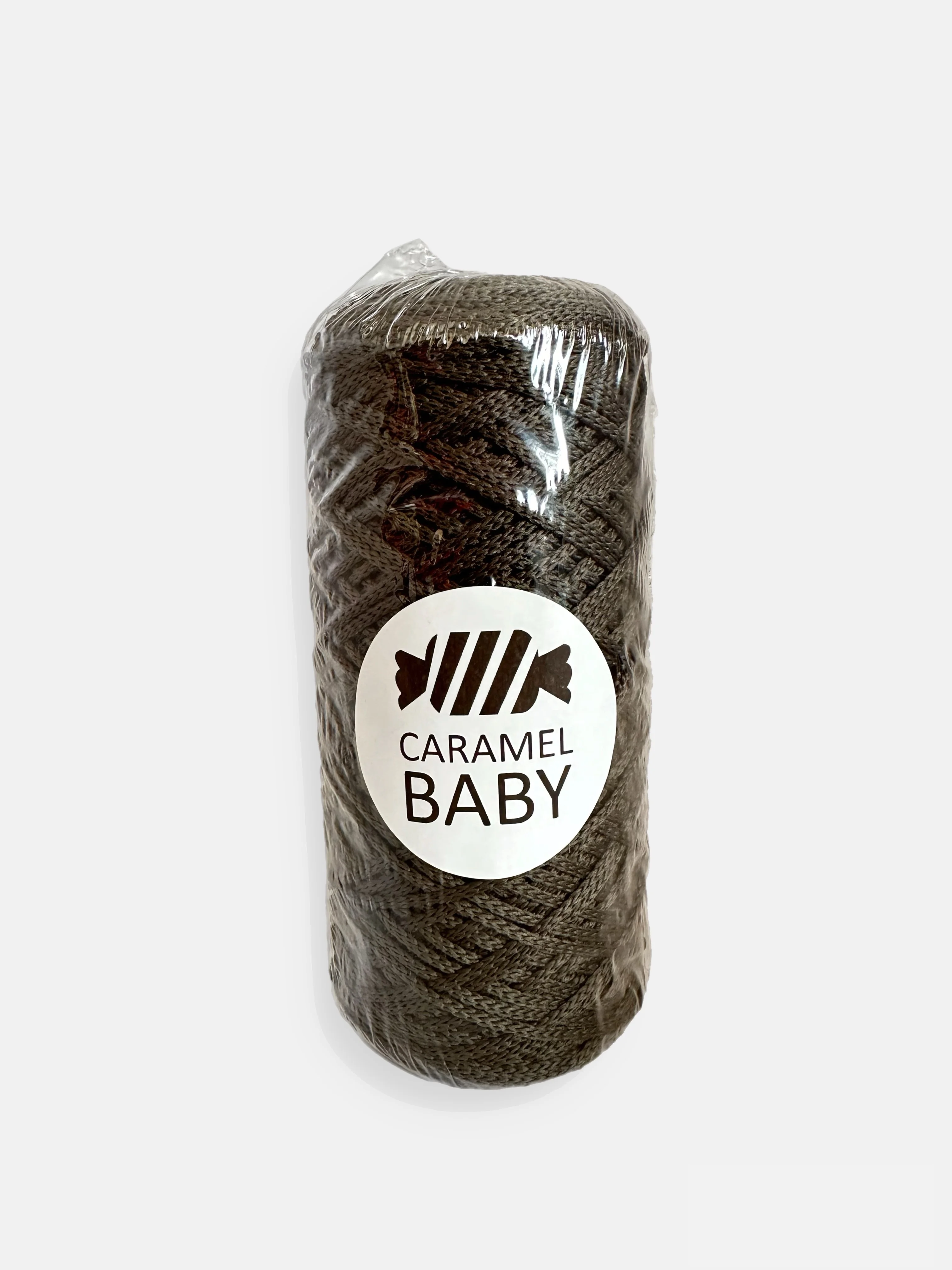 Хром шнур Caramel Baby, полиэфирный, 2 мм, 200 метров для вязания и макраме