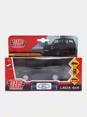 Металлическая модель Нива LADA 4Х4, инерция, черная
