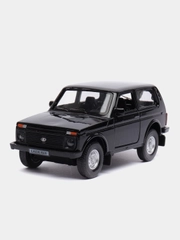 Металлическая модель Нива LADA 4Х4, инерция, черная