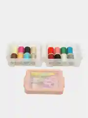 Набор для шитья из 30 предметов (нитки, ножницы, иглы, лента, наперсток, нитевдеватель)