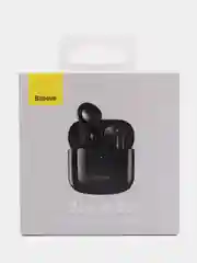Наушники беспроводные Baseus E3, TWS, вкладыши, BT5.0, 35/330 мАч, микрофон, чёрные