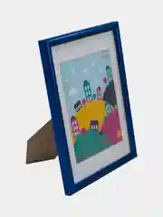 Темно-синий фоторамка со стеклом, 15 х 21 см, А5, пластиковая