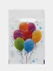 Серый пакет подарочный маленький, полиэтиленовый, 20 х 30 см, 19 х 25 см, 1шт, 5шт, 10шт