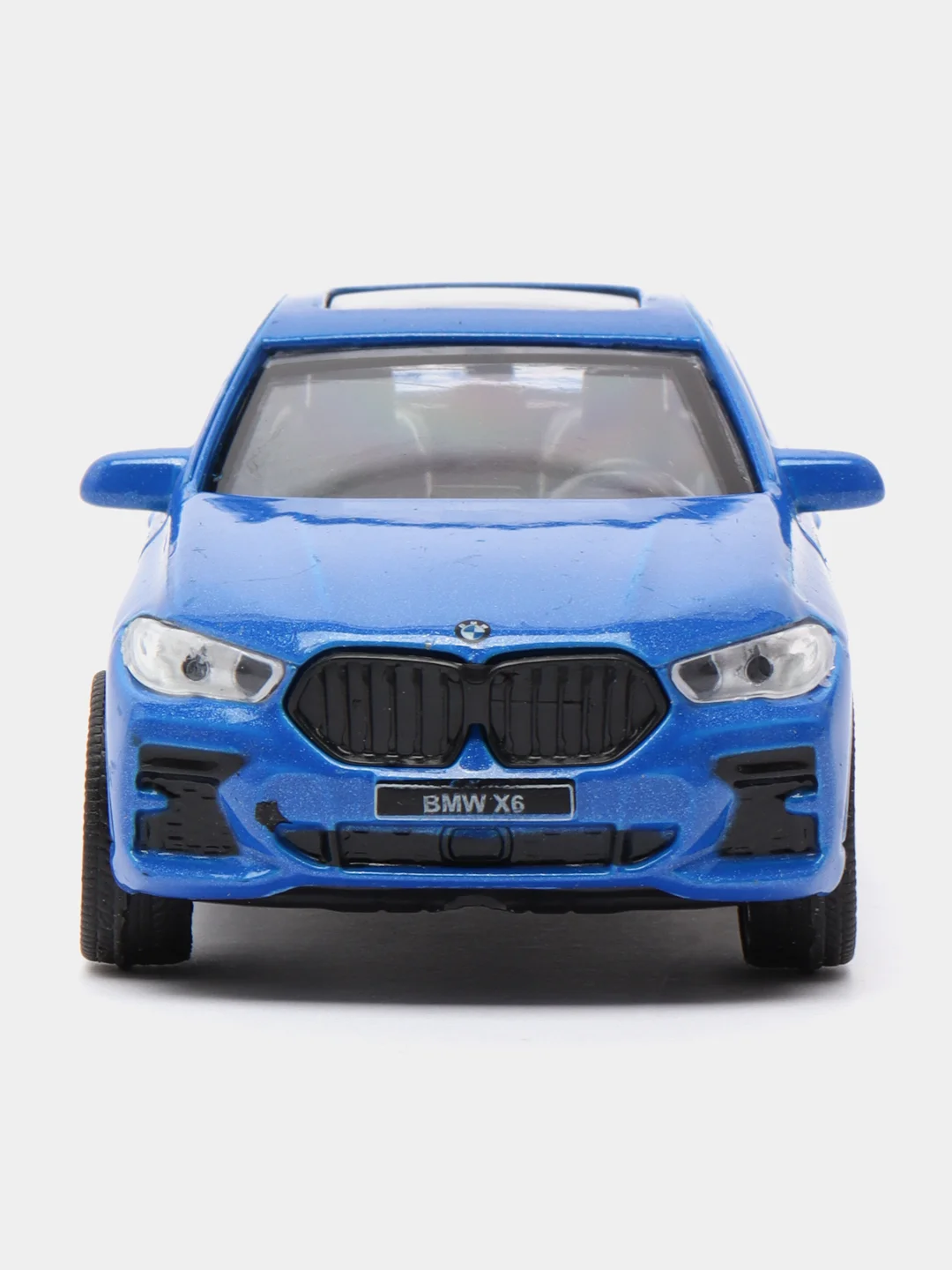 Машина металл BMW X6 длина 12 см, инерционная, синий