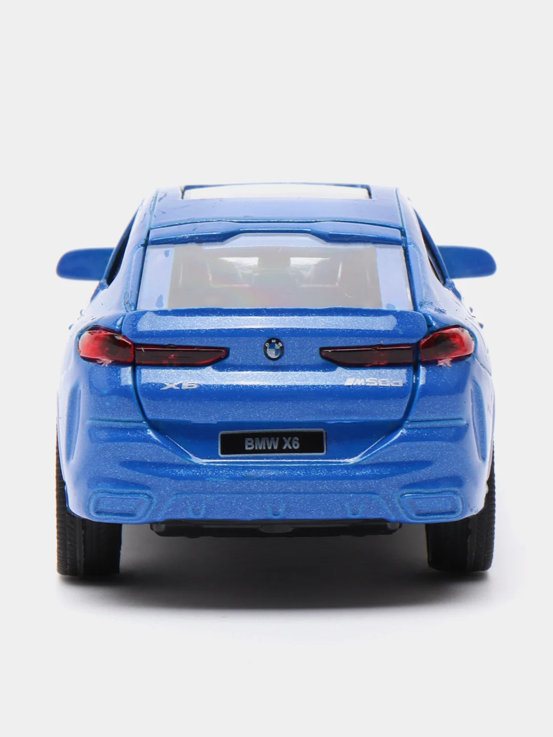 Машина металл BMW X6 длина 12 см, инерционная, синий