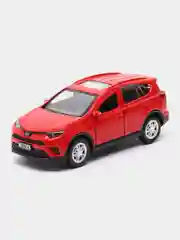 Металлическая модель TOYOTA RAV4 инерционная, цвет красный