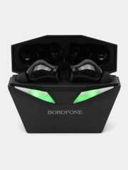 Наушники беспроводные Borofone BW24, вакуумные, TWS, микрофон, BT5.3, 30/250 мАч, чёрные