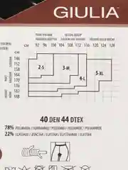 Черный колготки корректирующие Giulia SLIM 40/150 PREMIUM