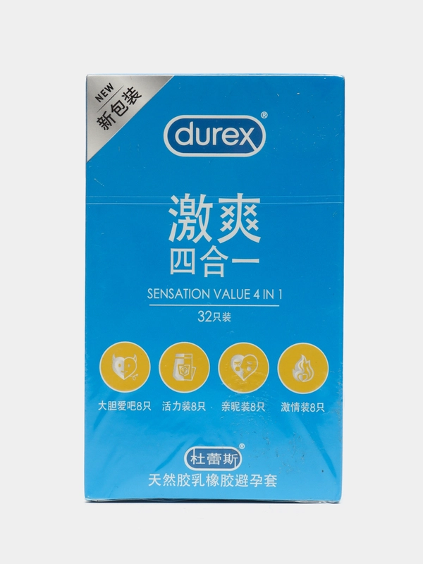Презервативы Durex, 4 вида в одной пачке, Sensation Value 4 in 1, 32 штуки