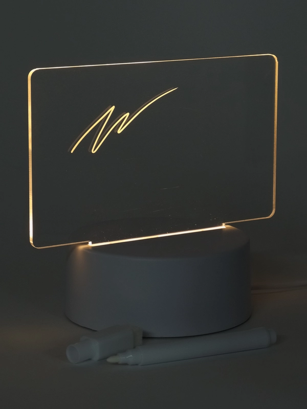 Светодиодная доска для рисования, с LED подсветкой, ночник для рисования, подарок