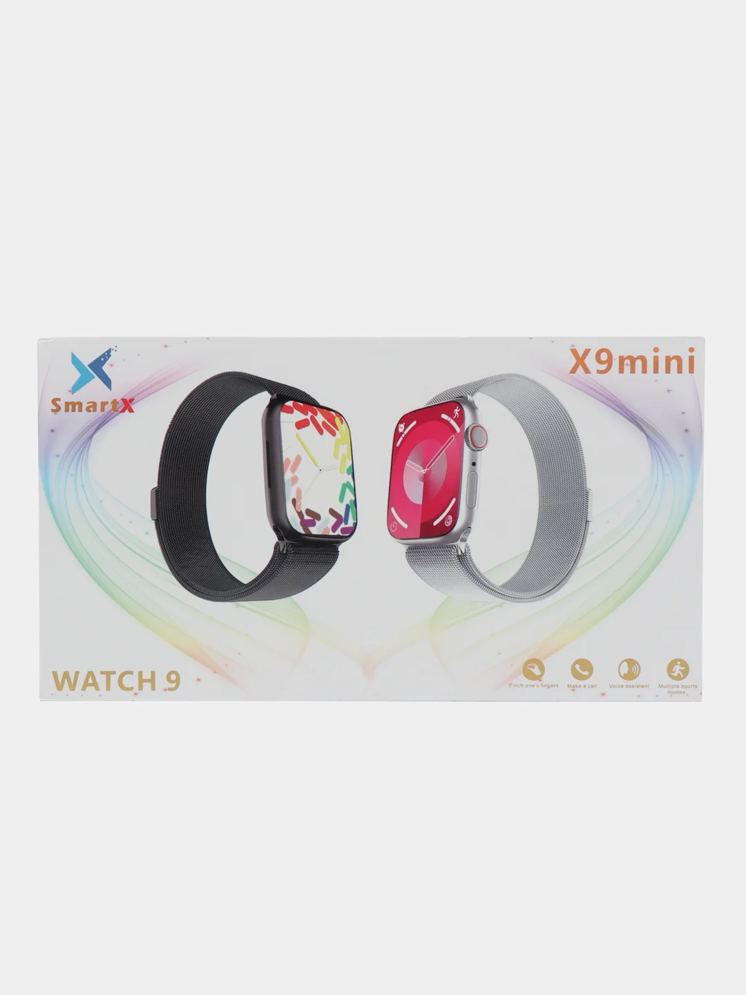 Розовый смарт часы 9 серии 45/41 мм, Smart Watch 9 серии