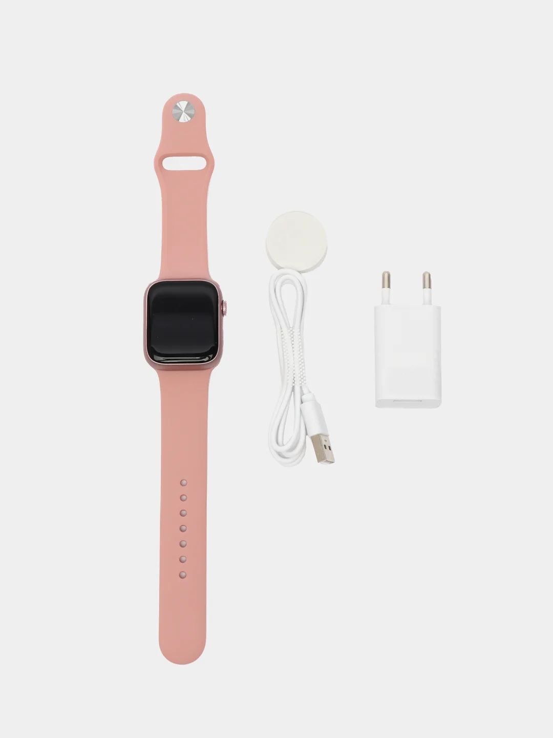 Розовый смарт часы 9 серии 45/41 мм, Smart Watch 9 серии