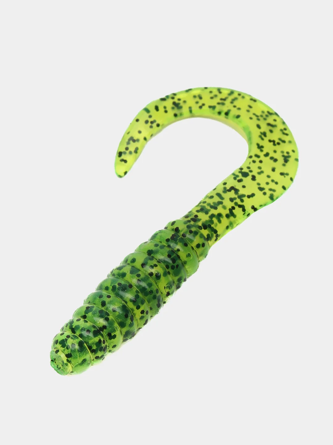 Лесной зеленый силиконовая приманка (США) 10 и 100 шт, Curl Tail Grub, рыболовный силикон твистер