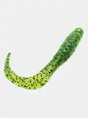 Лесной зеленый силиконовая приманка (США) 10 и 100 шт, Curl Tail Grub, рыболовный силикон твистер