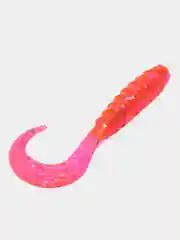 Розовый силиконовая приманка (США) 10 и 100 шт, Curl Tail Grub, рыболовный силикон твистер