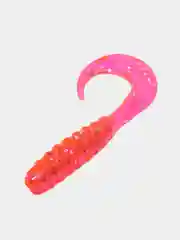 Розовый силиконовая приманка (США) 10 и 100 шт, Curl Tail Grub, рыболовный силикон твистер