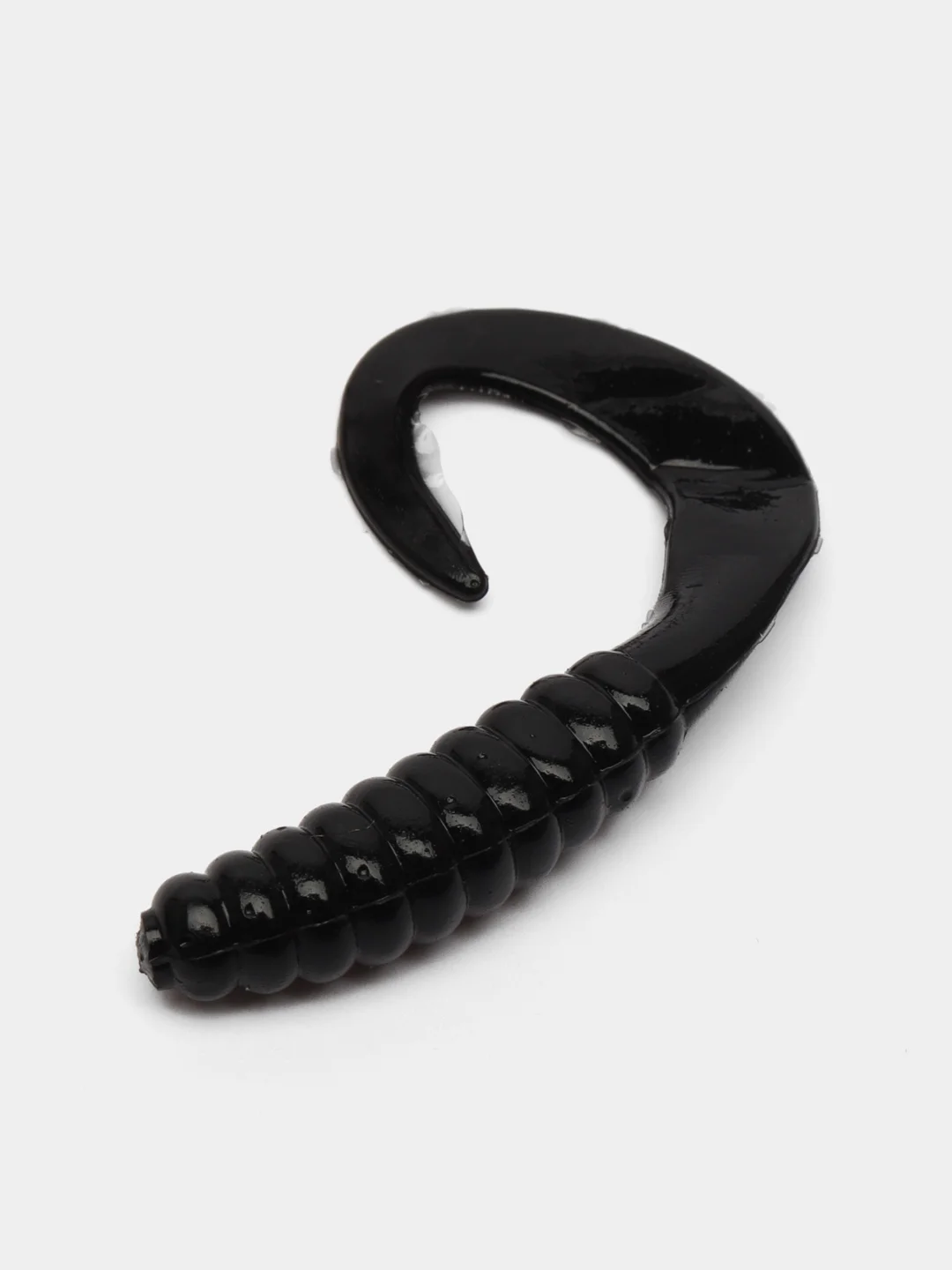 Черный силиконовая приманка (США) 10 и 100 шт, Curl Tail Grub, рыболовный силикон твистер