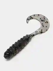 Прозрачный силиконовая приманка (США) 10 и 100 шт, Curl Tail Grub, рыболовный силикон твистер