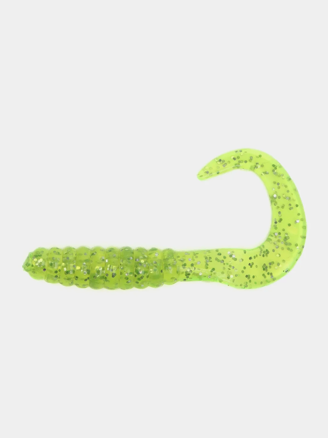 Лимонный силиконовая приманка (США) 10 и 100 шт, Curl Tail Grub, рыболовный силикон твистер