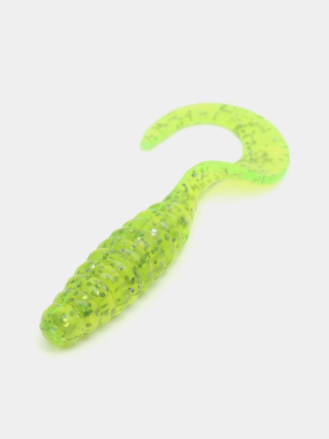 Лимонный силиконовая приманка (США) 10 и 100 шт, Curl Tail Grub, рыболовный силикон твистер