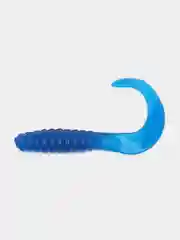 Синий силиконовая приманка (США) 10 и 100 шт, Curl Tail Grub, рыболовный силикон твистер