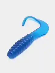 Синий силиконовая приманка (США) 10 и 100 шт, Curl Tail Grub, рыболовный силикон твистер