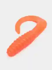 Оранжевый силиконовая приманка (США) 10 и 100 шт, Curl Tail Grub, рыболовный силикон твистер