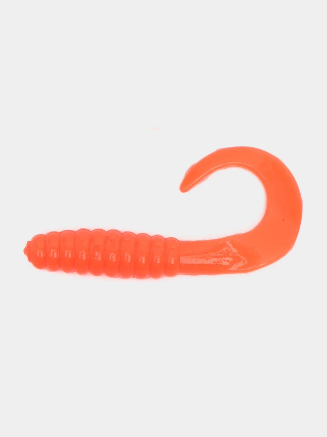Оранжевый силиконовая приманка (США) 10 и 100 шт, Curl Tail Grub, рыболовный силикон твистер