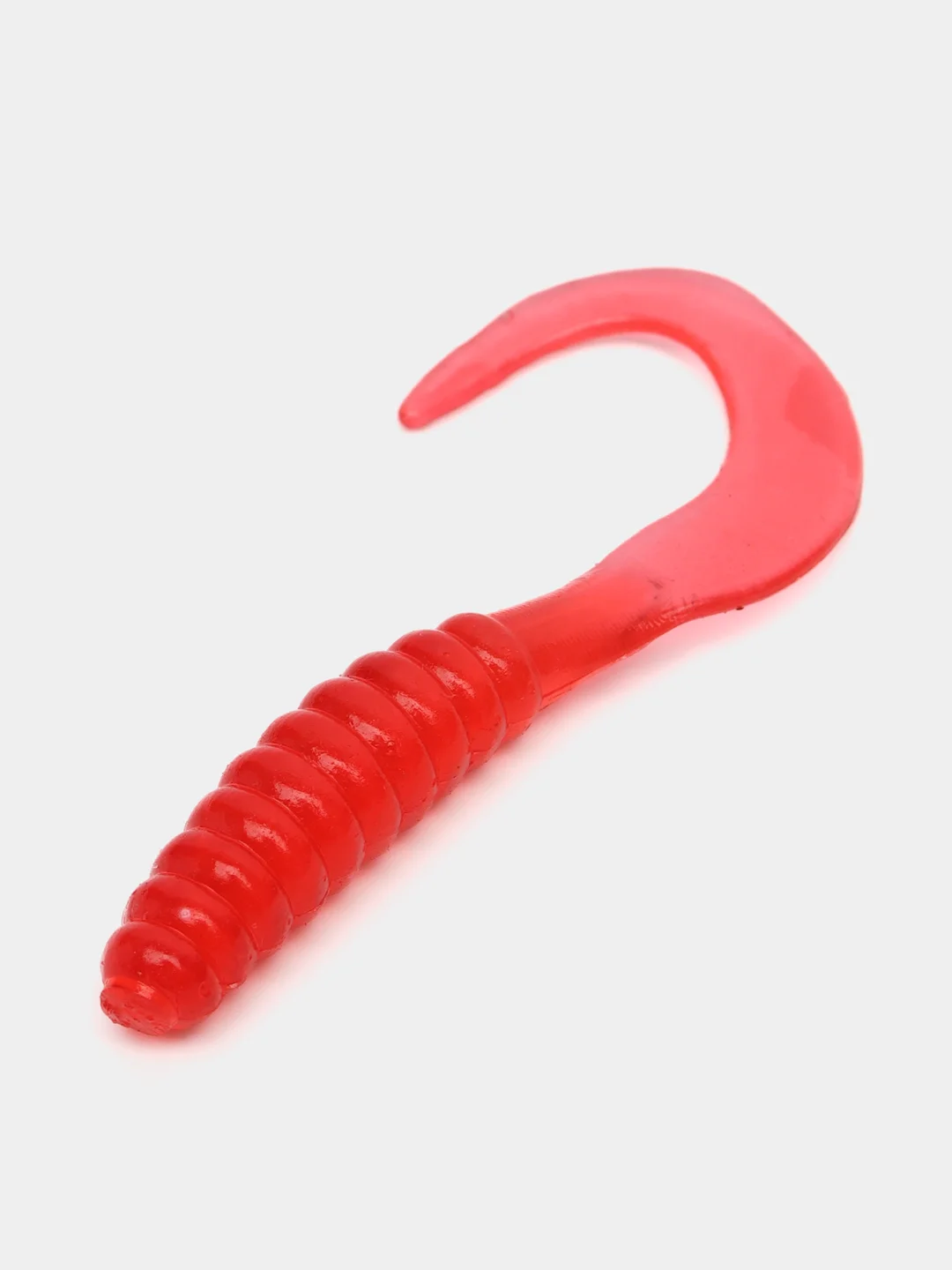 Красный силиконовая приманка (США) 10 и 100 шт, Curl Tail Grub, рыболовный силикон твистер