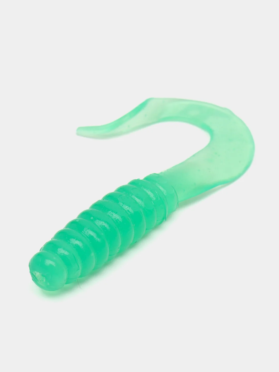 Зеленый силиконовая приманка (США) 10 и 100 шт, Curl Tail Grub, рыболовный силикон твистер