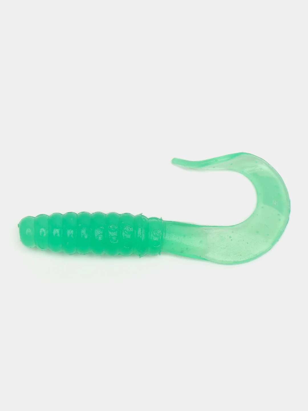 Зеленый силиконовая приманка (США) 10 и 100 шт, Curl Tail Grub, рыболовный силикон твистер