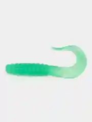 Зеленый силиконовая приманка (США) 10 и 100 шт, Curl Tail Grub, рыболовный силикон твистер