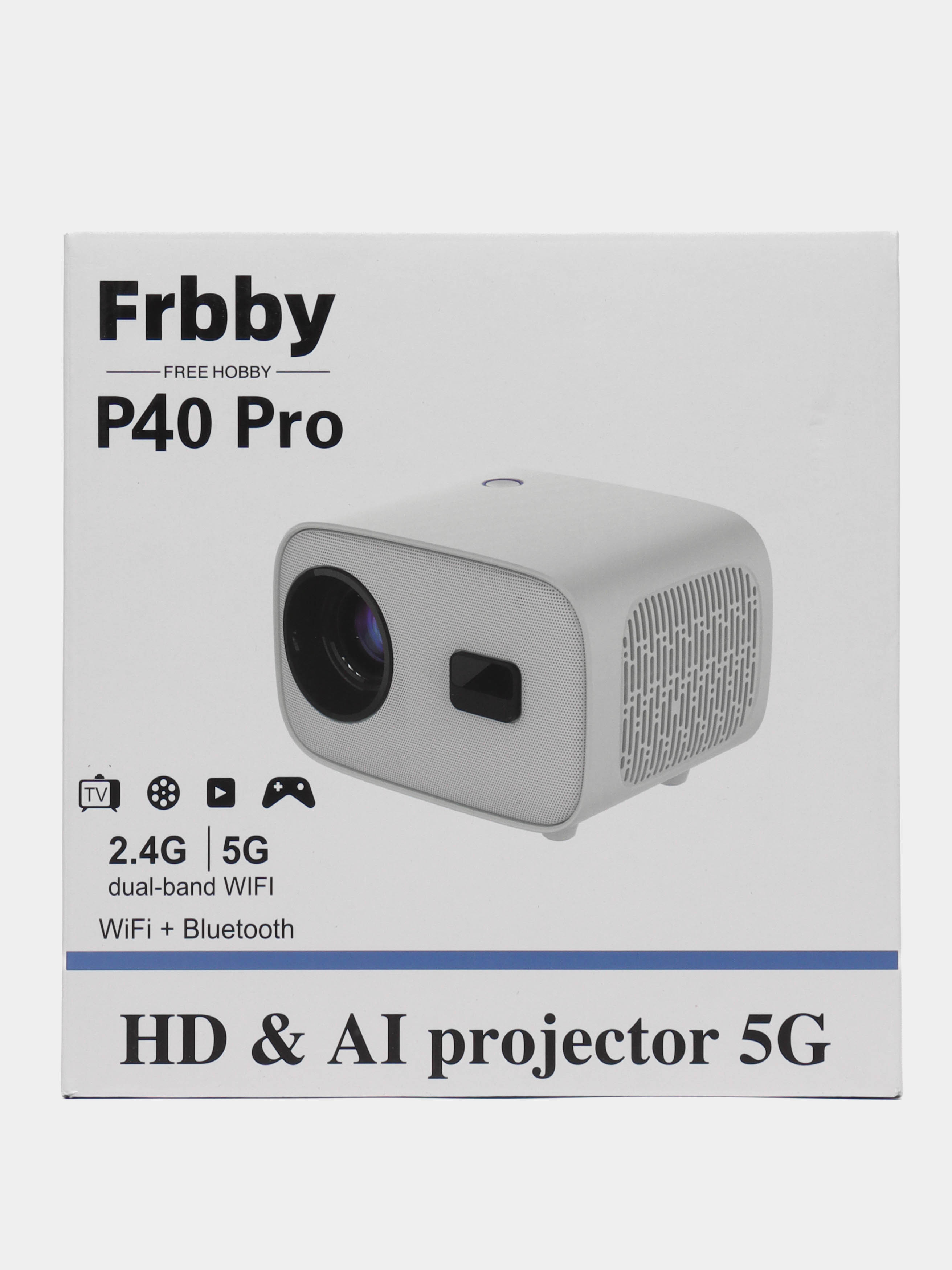 Проектор Frbby P40 PRO c HDMI Wi Fi + Bluetooth, 3840 Х 2160 поддержка 4K,  Android TV купить по цене 8890 ₽ в интернет-магазине Магнит Маркет