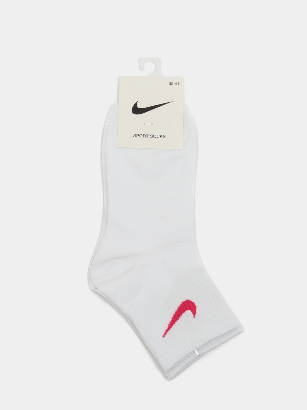 Красный носки Nike, средние, с принтом