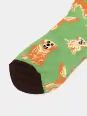 Зеленый носки, динные, унисекс