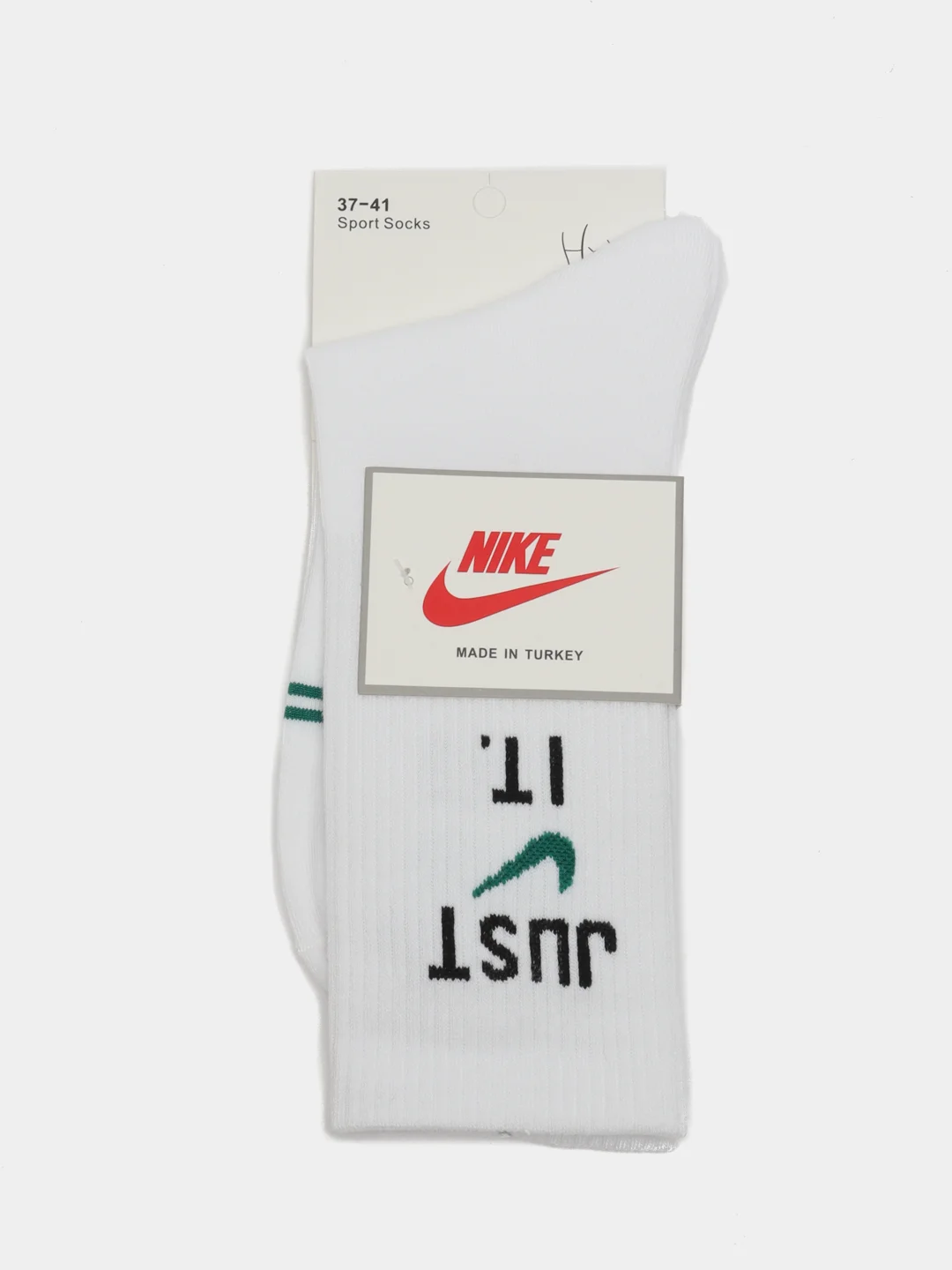 Белый носки Nike, унисекс, длинные